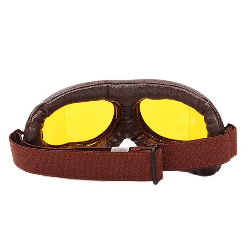 Peicees Vintage Helmet Goggles Motorcycle Goggles Bike Motorcross Pilot Goggle - Image 3